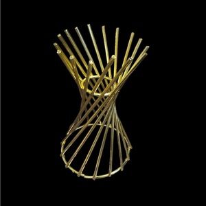 Large  Crystals Rocks Precious Gem Sphere Holder Stand - Gold